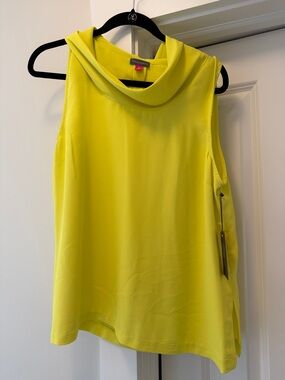 NWT Vince Camuto Lemoncello Sleeveless Cowl Neck Top